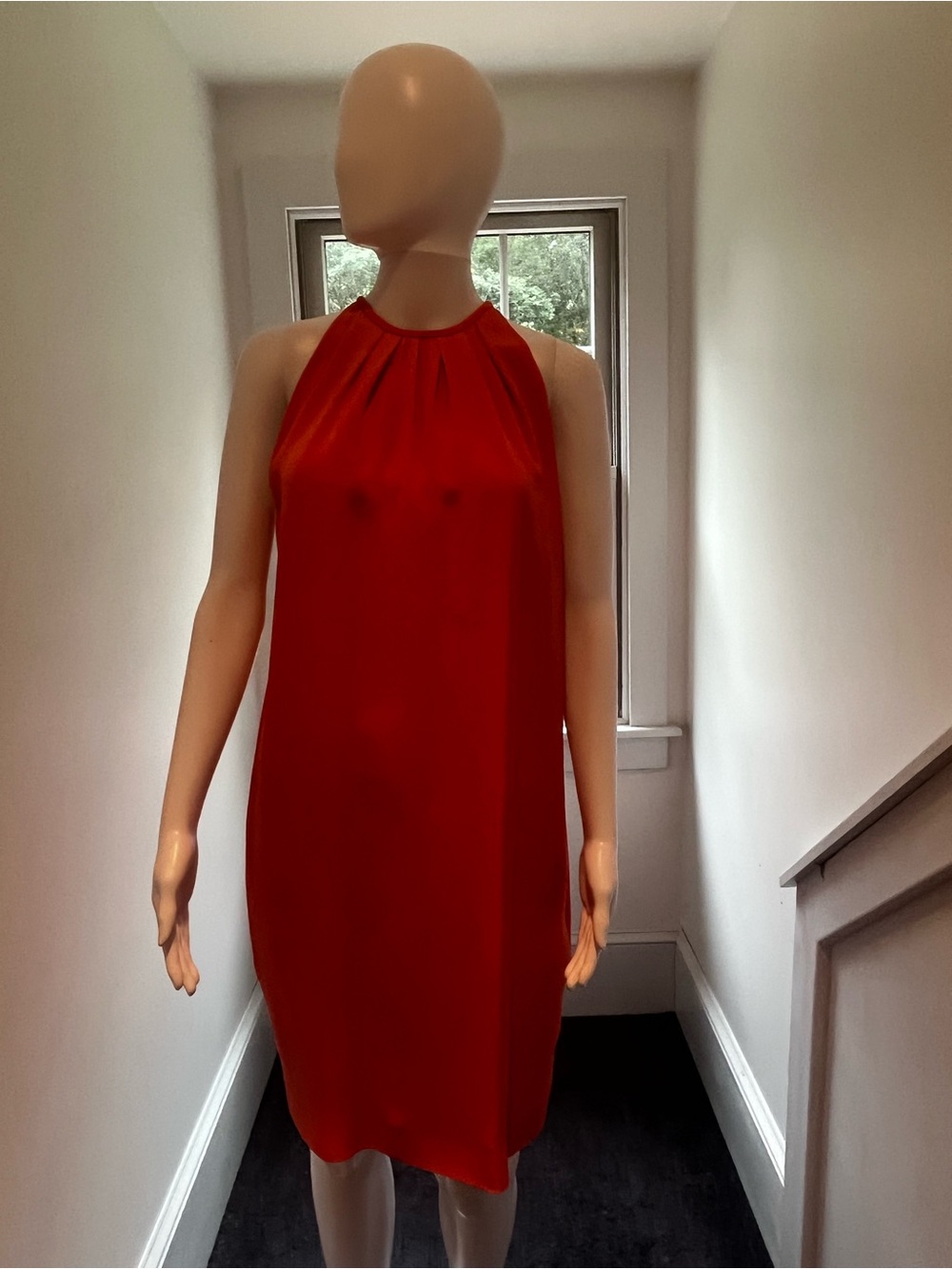 Celine by Phoebe Philo Bright Orange Halter Dress Size 8 - Picture 3 of 12